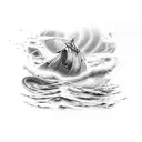 keep shipwreck but add a sense of hope, light in darkness, a butterfly, a starry sky tattoo design idea