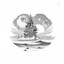 storybook tattoo design idea