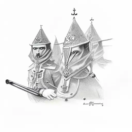 croix chrétienne avec le chiffre 1965 tattoo design idea