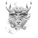 escorpião horizontal tattoo design idea