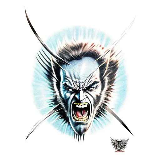 wolverine logan claws tattoo design idea