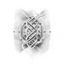 dna strand tattoo design idea