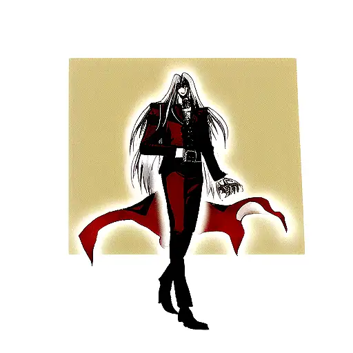 alucard from hellsing ultimate tattoo design idea