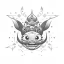 disney and stingrays  tattoo design idea