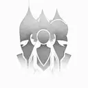 family silhouette tattoo design idea