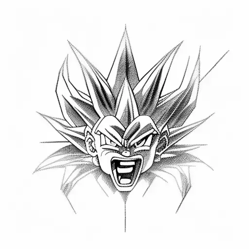 futbol con goku tattoo design idea