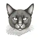 bombay cat tattoo design idea