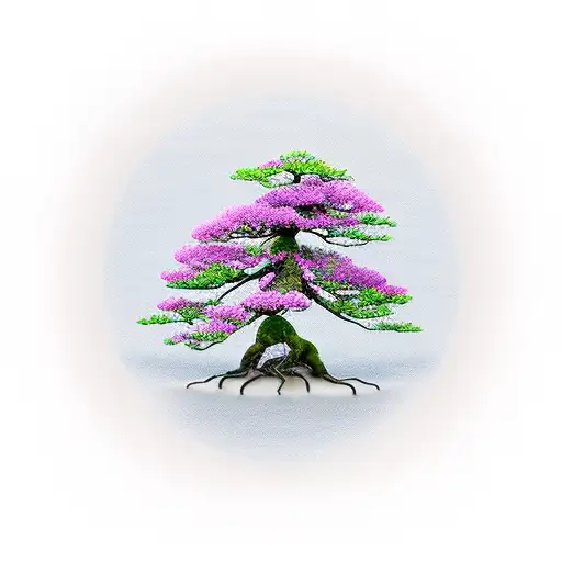 bonsai tree  tattoo design idea