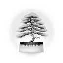 bonsai tree tattoo design idea