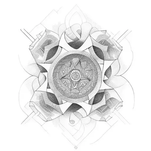 historic monuments tattoo design idea