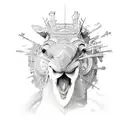 historic monuments tattoo design idea