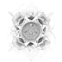 historic monuments tattoo design idea