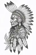 Native American tattoo design idea