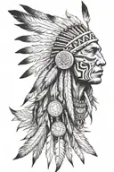 Native American tattoo design idea
