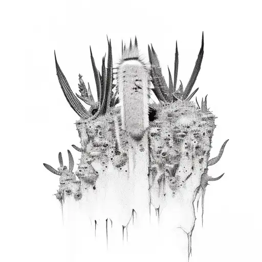 travis scott, nike, cactus jack tattoo design idea