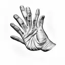 jesus hand tattoo design idea