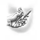 jesus hand tattoo design idea