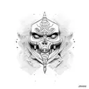 Silly mummy  tattoo design idea