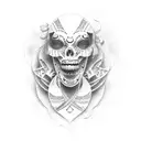 Silly mummy  tattoo design idea