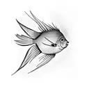 angelfish tattoo design idea