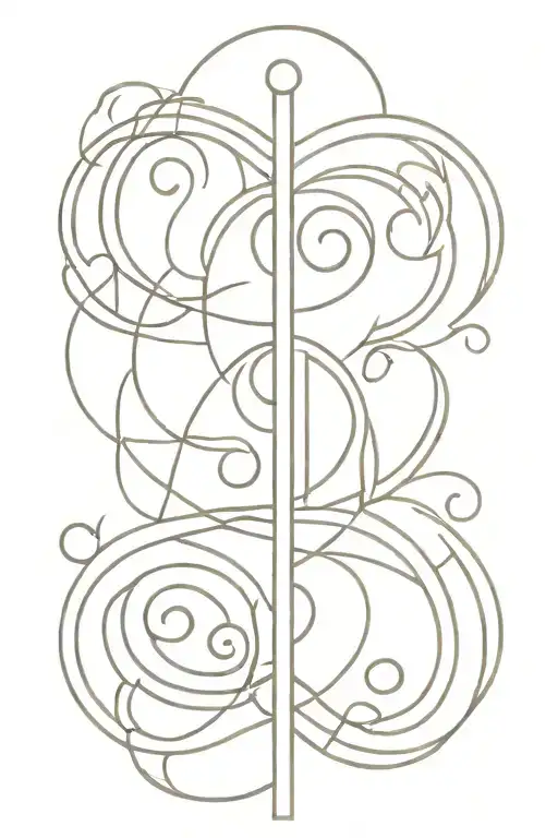 Catholic labyrinth tattoo design idea