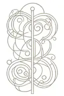 Catholic labyrinth tattoo design idea