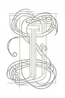 Catholic labyrinth tattoo design idea