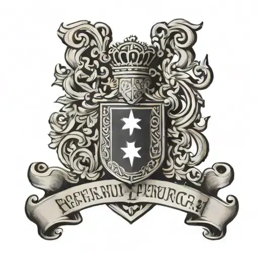 crest of Portugal with the date 02.09.1963 tattoo design idea