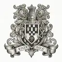 crest of Portugal with the date 02.09.1963 tattoo design idea