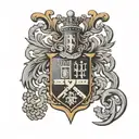 crest of Portugal with the date 02.09.1963 tattoo design idea