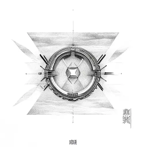 Unalome Symbol tattoo design idea