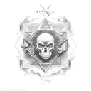 Unalome Symbol tattoo design idea