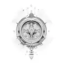 Unalome Symbol tattoo design idea