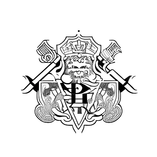 the word "Lawson Paul" tattoo design idea