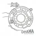 lost tv show, dharma initiative logo, oceanic airlines logo,  tattoo design idea