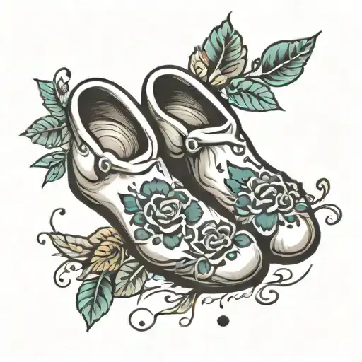 baby foot print tattoo design idea