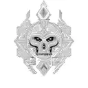 chicano Aztec  tattoo design idea