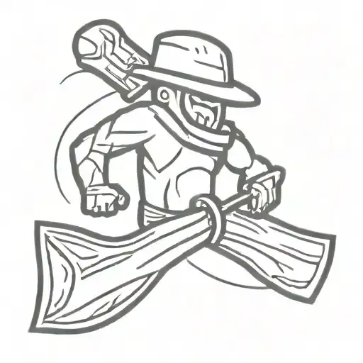 hatchet man tattoo design idea