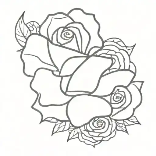 Rose, Breast cancer ribbon, mum tattoo design idea