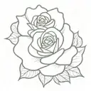 Rose, Breast cancer ribbon, mum tattoo design idea