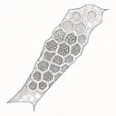 honeycombs tattoo design idea