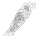 honeycombs tattoo design idea