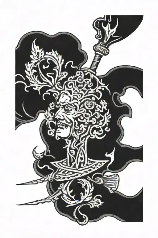 cossack tattoo design idea