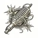 MICROPHONE tattoo design idea