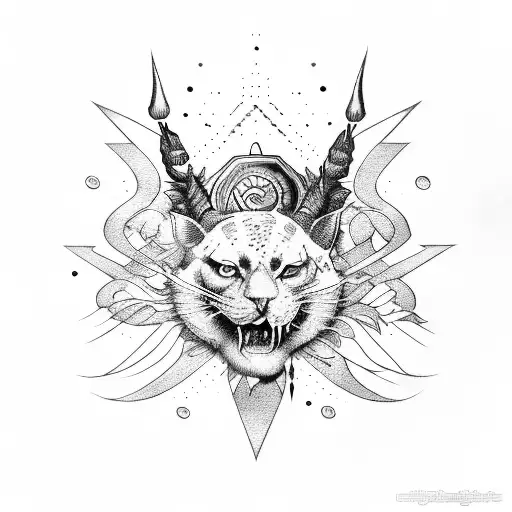 dark lettering tattoo design idea