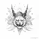 dark lettering tattoo design idea