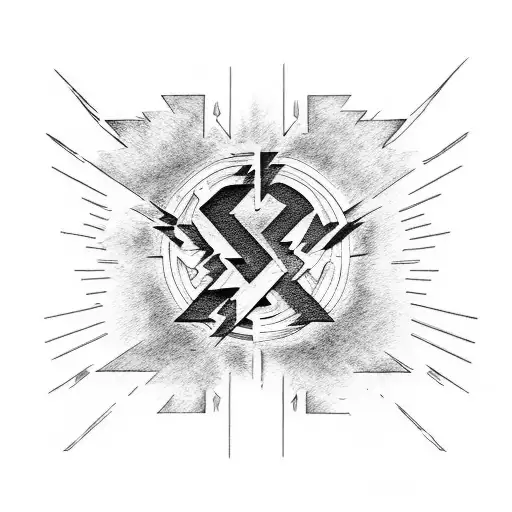 Logos of rammstein, pink floyd and AC/DC mixed together  tattoo design idea