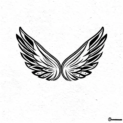 wings tattoo design idea