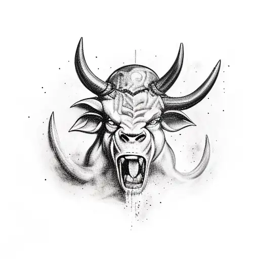 Minotaur  tattoo design idea
