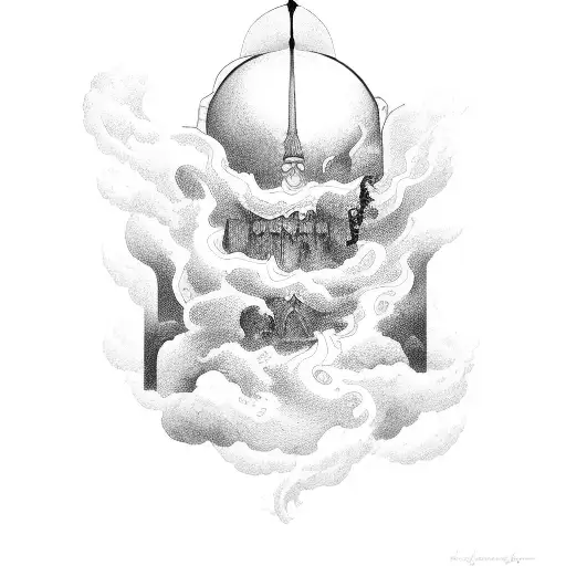 the gates of heaven tattoo design idea